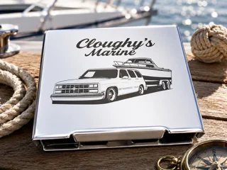 Choose a Marine-themed metal case with vehicles